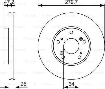 BOSCH 0 986 479 S82 - Гальмівний диск autozip.com.ua