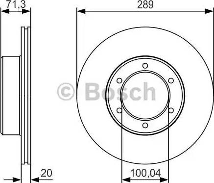 BOSCH 0 986 479 S24 - Гальмівний диск autozip.com.ua