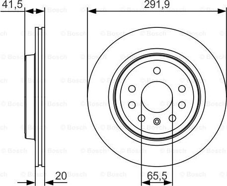 BOSCH 0 986 479 S27 - Гальмівний диск autozip.com.ua