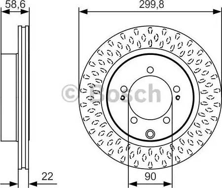 BOSCH 0 986 479 T05 - Гальмівний диск autozip.com.ua