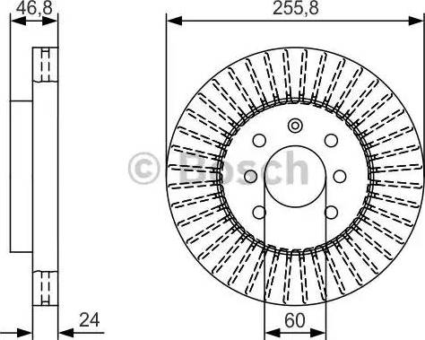 BOSCH 0 986 479 T89 - Гальмівний диск autozip.com.ua