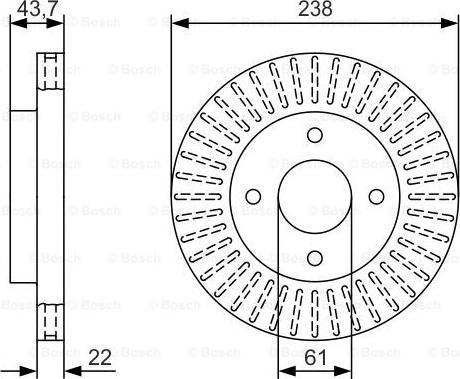 BOSCH 0 986 479 T31 - Гальмівний диск autozip.com.ua