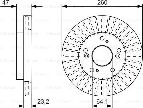 BOSCH 0 986 479 U92 - Гальмівний диск autozip.com.ua