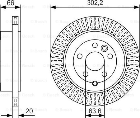 BOSCH 0 986 479 U44 - Гальмівний диск autozip.com.ua