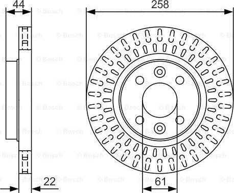 BOSCH 0 986 479 U50 - Гальмівний диск autozip.com.ua