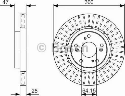 BOSCH 0 986 479 U53 - Гальмівний диск autozip.com.ua