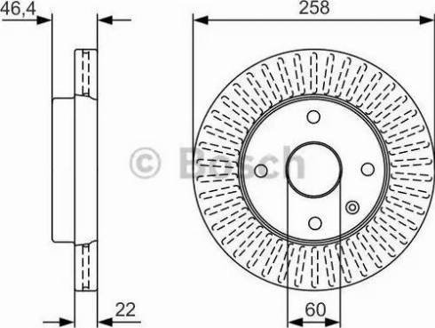 BOSCH 0 986 479 U67 - Гальмівний диск autozip.com.ua