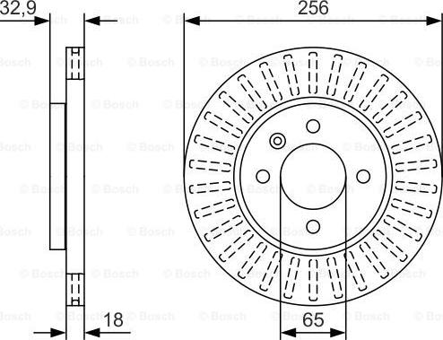 BOSCH 0 986 479 U09 - Гальмівний диск autozip.com.ua