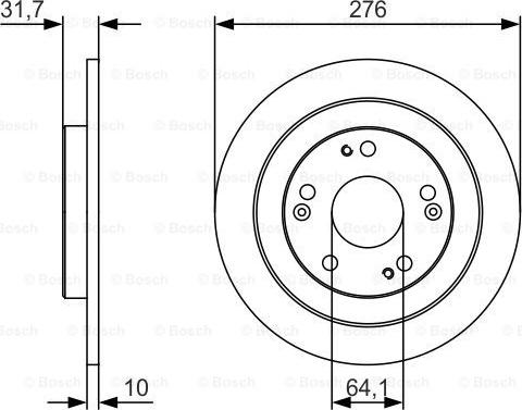 BOSCH 0 986 479 U83 - Гальмівний диск autozip.com.ua