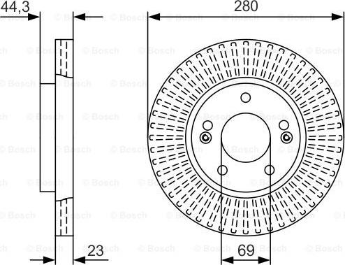 BOSCH 0 986 479 U82 - Гальмівний диск autozip.com.ua