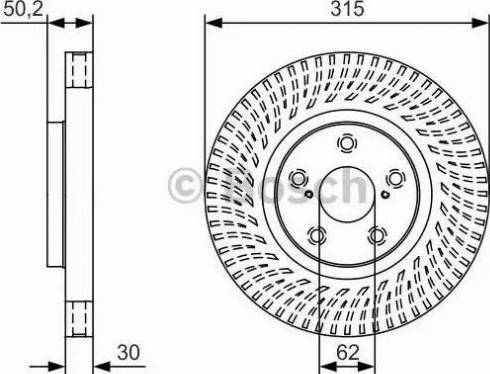 BOSCH 0 986 479 U31 - Гальмівний диск autozip.com.ua