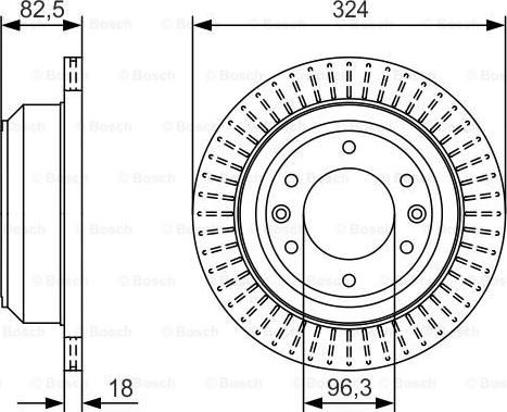 BOSCH 0 986 479 U29 - Гальмівний диск autozip.com.ua