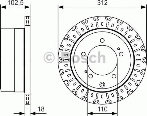 BOSCH 0 986 479 U25 - Гальмівний диск autozip.com.ua