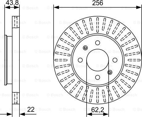 BOSCH 0 986 479 W05 - Гальмівний диск autozip.com.ua