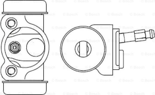 BOSCH 0 986 475 900 - Колісний гальмівний циліндр autozip.com.ua