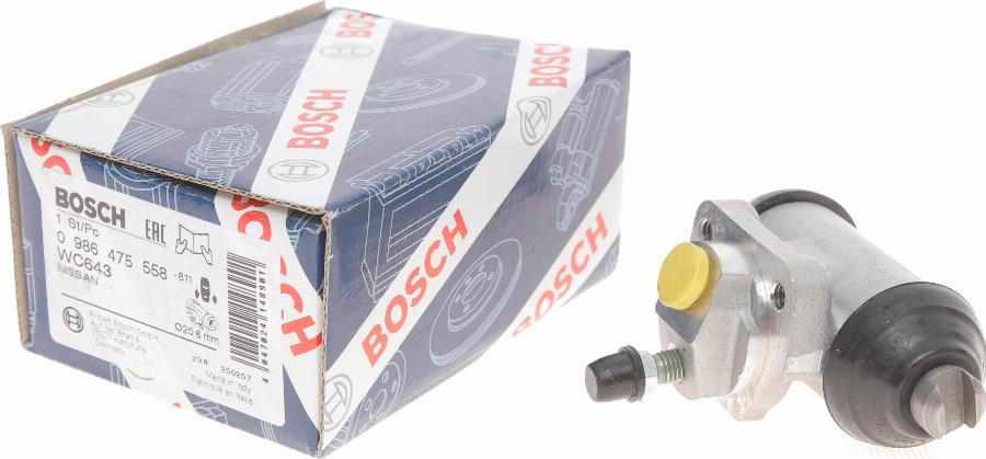 BOSCH 0 986 475 558 - Колісний гальмівний циліндр autozip.com.ua