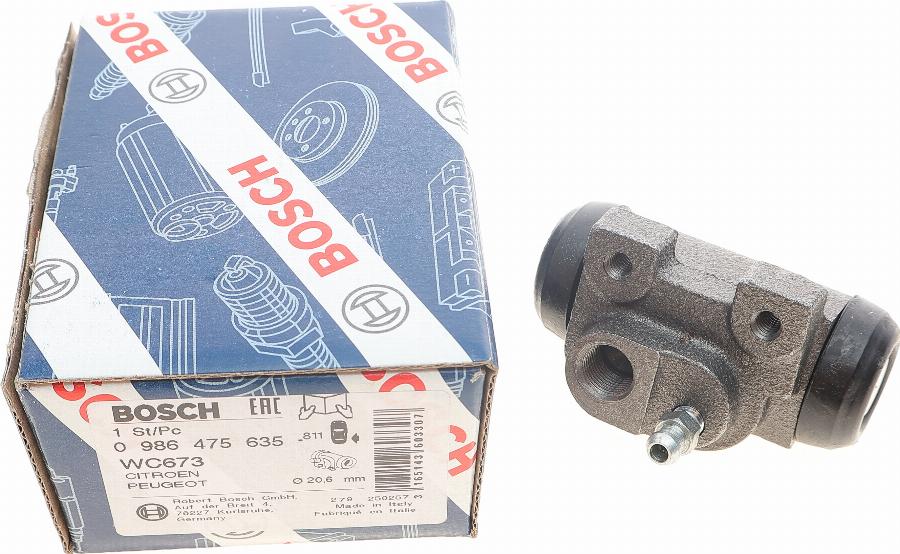 BOSCH 0 986 475 635 - Колісний гальмівний циліндр autozip.com.ua