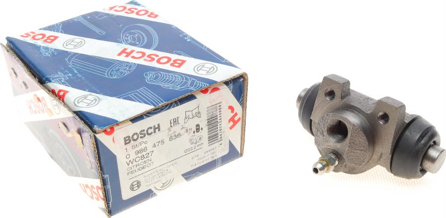 BOSCH 0 986 475 836 - Колісний гальмівний циліндр autozip.com.ua