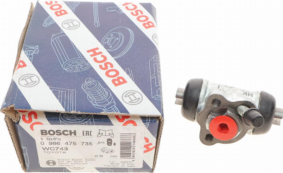 BOSCH 0 986 475 735 - Колісний гальмівний циліндр autozip.com.ua