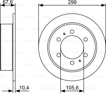 BOSCH 0 986 478 999 - Гальмівний диск autozip.com.ua