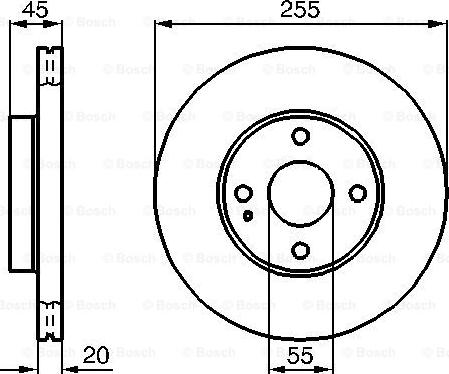 BOSCH 0 986 478 996 - Гальмівний диск autozip.com.ua