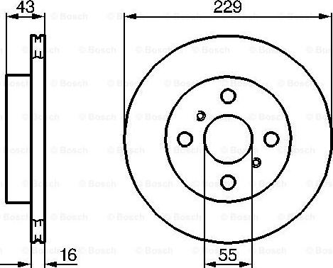 BOSCH 0 986 478 491 - Гальмівний диск autozip.com.ua