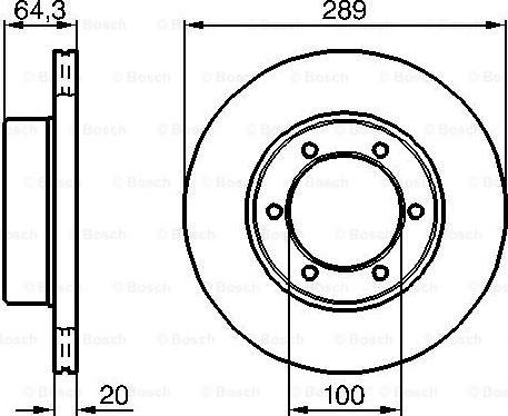 BOSCH 0 986 478 453 - Гальмівний диск autozip.com.ua