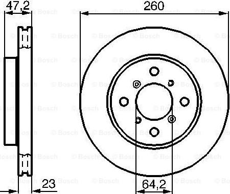 BOSCH 0 986 478 415 - Гальмівний диск autozip.com.ua