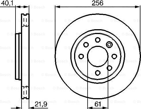 BOSCH 0 986 478 431 - Гальмівний диск autozip.com.ua