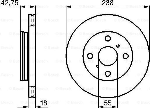 Delphi BS4415 - Гальмівний диск autozip.com.ua