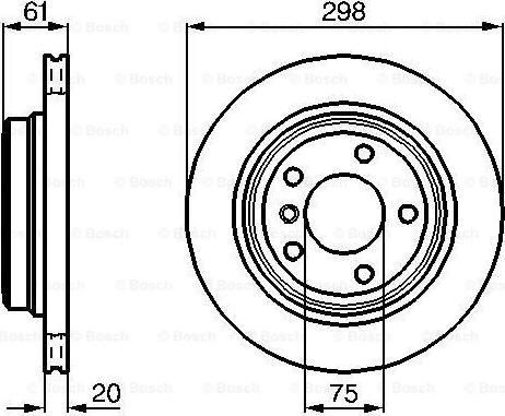 BOSCH 0 986 478 426 - Гальмівний диск autozip.com.ua