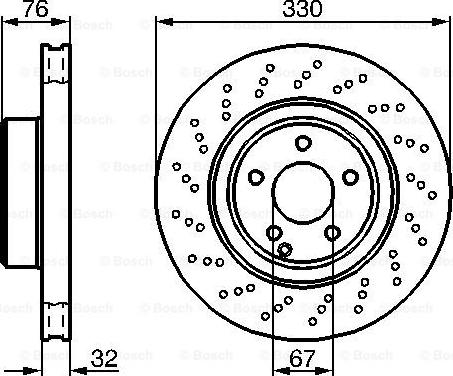 BOSCH 0 986 478 470 - Гальмівний диск autozip.com.ua