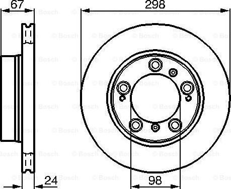 BOSCH 0 986 478 477 - Гальмівний диск autozip.com.ua