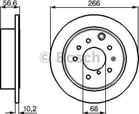 BENDIX 520442 - Гальмівний диск autozip.com.ua