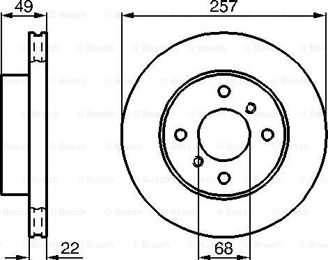 BOSCH 0 986 478 567 - Гальмівний диск autozip.com.ua