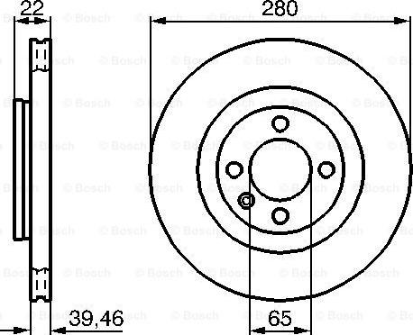 BOSCH 0 986 478 508 - Гальмівний диск autozip.com.ua