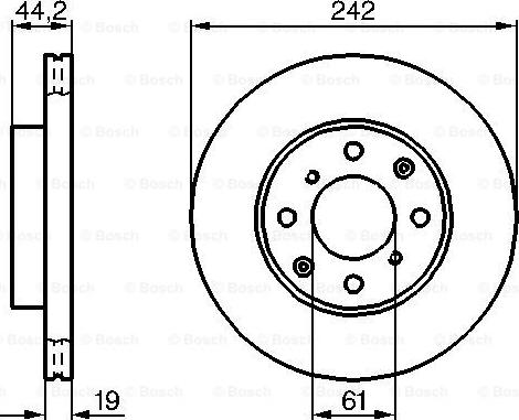 BOSCH 0 986 478 503 - Гальмівний диск autozip.com.ua