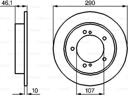 BOSCH 0 986 478 539 - Гальмівний диск autozip.com.ua