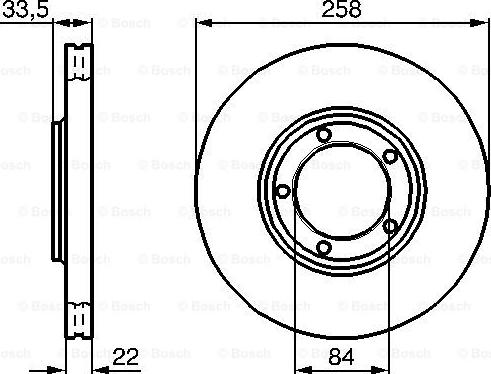 BOSCH 0 986 478 530 - Гальмівний диск autozip.com.ua