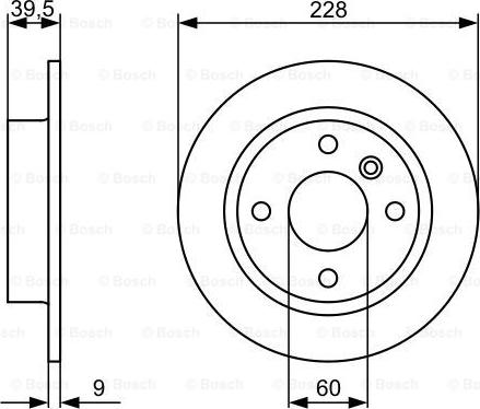 BOSCH 0 986 478 644 - Гальмівний диск autozip.com.ua