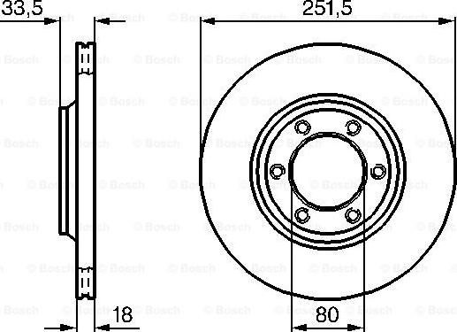 BOSCH 0 986 478 658 - Гальмівний диск autozip.com.ua