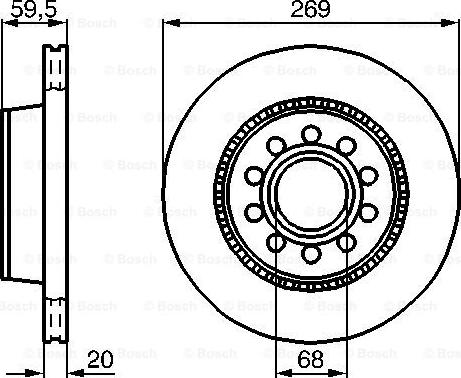 DON PCD17262 - Гальмівний диск autozip.com.ua