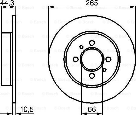 BOSCH 0 986 478 611 - Гальмівний диск autozip.com.ua