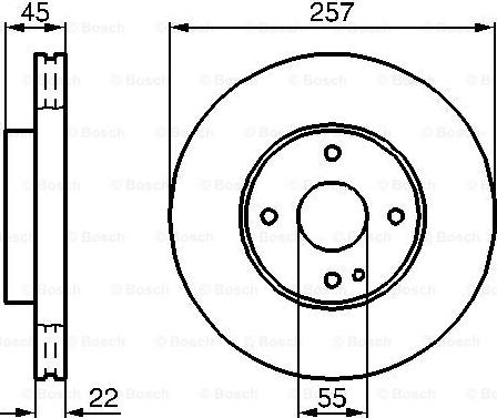 BOSCH 0 986 478 638 - Гальмівний диск autozip.com.ua