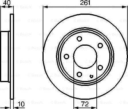 BOSCH 0 986 478 633 - Гальмівний диск autozip.com.ua