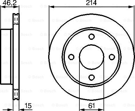 BOSCH 0 986 478 637 - Гальмівний диск autozip.com.ua