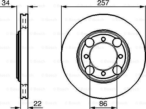 BOSCH 0 986 478 675 - Гальмівний диск autozip.com.ua