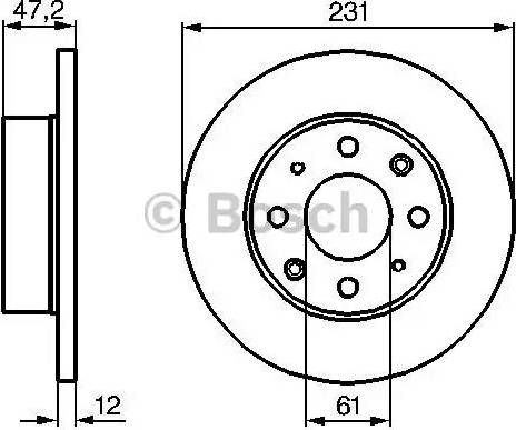 BOSCH 0 986 478 676 - Гальмівний диск autozip.com.ua