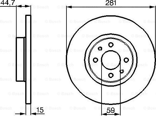 BOSCH 0 986 478 677 - Гальмівний диск autozip.com.ua