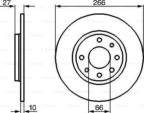 BOSCH 0 986 478 090 - Гальмівний диск autozip.com.ua